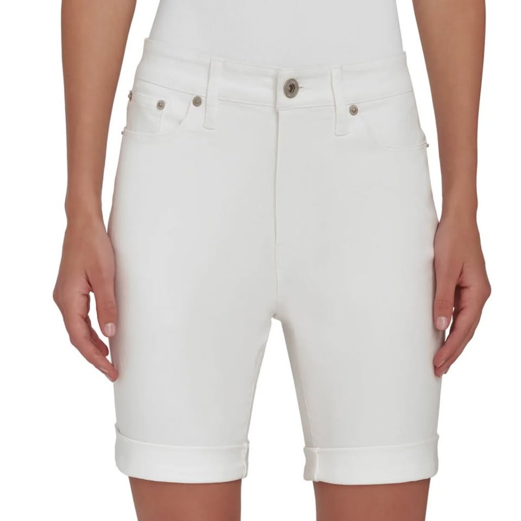 Dkny Womens Denim Bermuda Short Inseam In 7